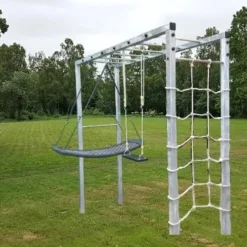 Apenbrug Metaal Gegalvaniseerd Basis Uitvoering -Goedkope Tuin Spellen Winkel Apenbrug gegalvaniseerd metaal schommel klimtoestel speeltoestel 7