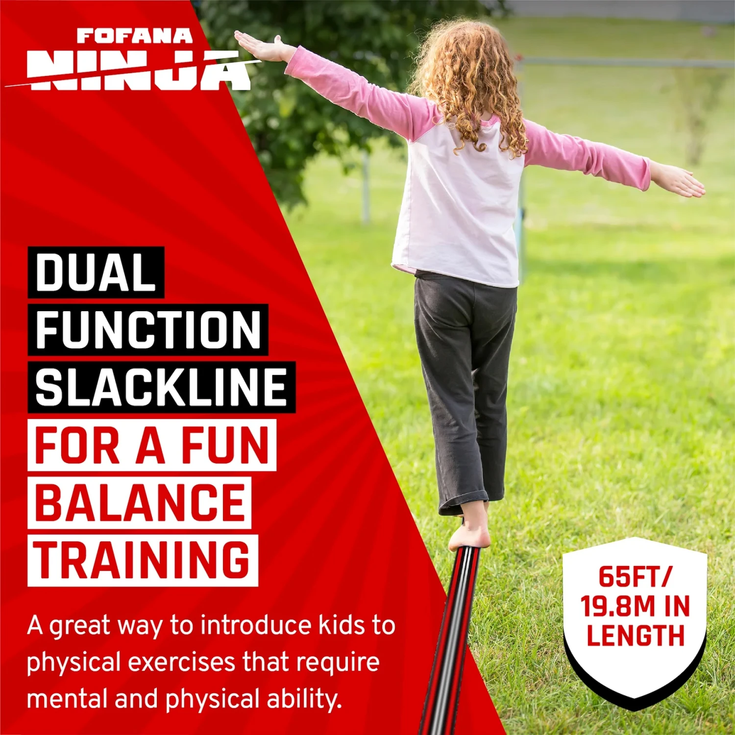 Fofana Ninja Slider Pulley-Kit 20m Line Met Katrol En Zitje 5 Fofana Ninja Slider Pulley-Kit 20m Line Met Katrol En Zitje - Afbeelding 5