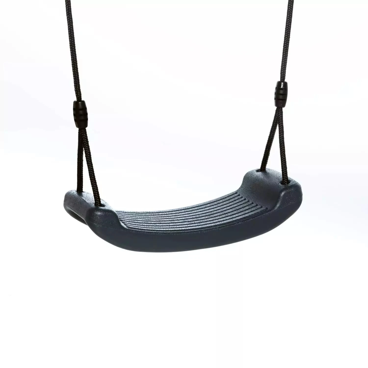 Kunststof Schommelzitje Antraciet (black-rope) Gevlochten Touw 1 Kunststof Schommelzitje Antraciet (black-rope) Gevlochten Touw