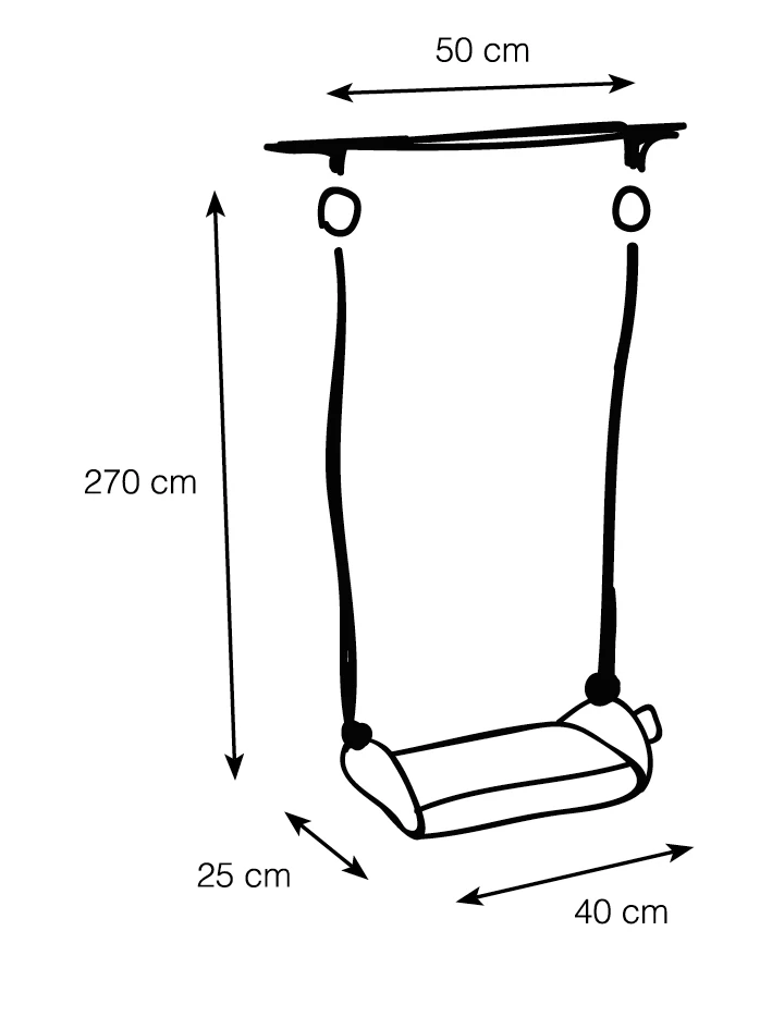 Schommelzitje Marshmallow Lime-Outdoor Small 6 Schommelzitje Marshmallow Lime-Outdoor Small - Afbeelding 6