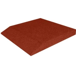 Safe & Soft Afgeschuinde- En Hoek- Rubber Speelplaatstegel