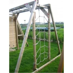 Apenbrugschommel 243 Cm. Met Klimmuur/klimnet 8 Apenbrugschommel 243 Cm. Met Klimmuur/klimnet -Goedkope Tuin Spellen Winkel apenbrug schommel klimnet