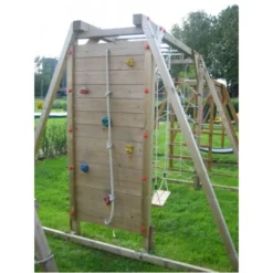 Apenbrugschommel 243 Cm. Met Klimmuur/klimnet 7 Apenbrugschommel 243 Cm. Met Klimmuur/klimnet -Goedkope Tuin Spellen Winkel apenbrug schommel klimwand