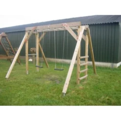 Apenbrugschommel Hout Robuust 4 Haken Schommel Klimtoestel