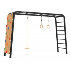 BERG PlayBase Large Met Duikelrek En Ladder (schotelschommel, Houten Ringen En Klimwand)
