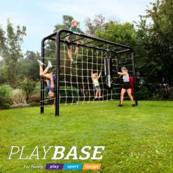 BERG Playbase Medium TT ( Houten Schommelzit + Trapeze ) -Goedkope Tuin Spellen Winkel berg playbase klimnet large play base