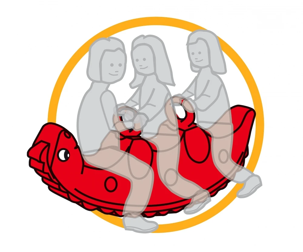 Big Sammy Rocker Kunststof Wip 3 Big Sammy Rocker Kunststof Wip - Afbeelding 3