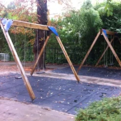 Schommel Hout Zwaar – 4 Haken Openbaar -Goedkope Tuin Spellen Winkel dubbele houten schommel openbaar 1 1