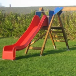 Schommel Hout HD Combinatie Professioneel Openbaar Gebruik -Goedkope Tuin Spellen Winkel dubbele houten schommel openbaar aanbouw glijbaan 1 1