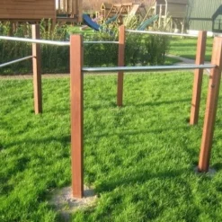 Duikelrek Hardhout Zeshoek Openbaar Gebruik Turnrek