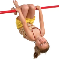 Duikelstang 125 Cm. Rood Poedercoat Voor Duikelrek -Goedkope Tuin Spellen Winkel duikelstang rood 3