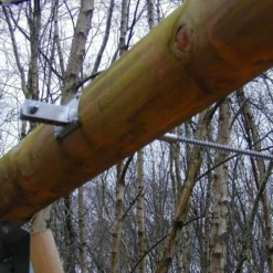 Eindstuk Kabelbaan Kabelhouder Voor Rondhout -Goedkope Tuin Spellen Winkel eindstuk kabelbaan 1 1