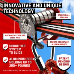 Fofana Ninja Warrior Kabelbaan Obstacle Parcours 45 Dlg -Goedkope Tuin Spellen Winkel fofana ninja slider pulley kit 20m kabelbaan katrol met schommelzit 6