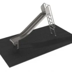 Glijbaan RVS 150 Cm. Openbaar