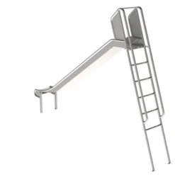 Glijbaan RVS 150 Cm. Openbaar -Goedkope Tuin Spellen Winkel glijbaan rvs 3