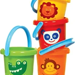 Gowi Emmer ø 16 Cm. Zandbak Speelgoed KDV Kwaliteit In Kleur Oranje