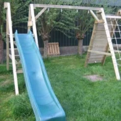 Aanbouw Klimmuur/klimnet Compact -Goedkope Tuin Spellen Winkel houten aanbouw klimmuur klimnet compact 2 1