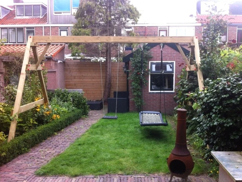 Houten Schommel Vario 6 Haken 262cm. Hoog 3 Houten Schommel Vario 6 Haken 262cm. Hoog - Afbeelding 3