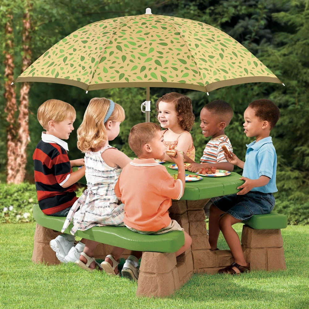 Step2 Kunststof Kinder Picknicktafel Met Parasol 3 Step2 Kunststof Kinder Picknicktafel Met Parasol - Afbeelding 3