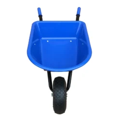 Kinderkruiwagen Blauw Met Luchtband Kruiwagen. -Goedkope Tuin Spellen Winkel kinderkruiwagen blauw met luchtband speelactief.nl 2