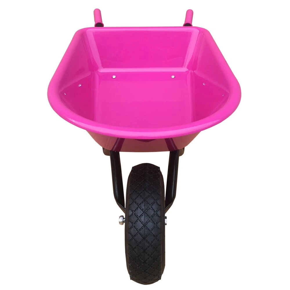 Kinderkruiwagen Fuchsia Met Luchtband Kruiwagen. 4 Kinderkruiwagen Fuchsia Met Luchtband Kruiwagen. - Afbeelding 4