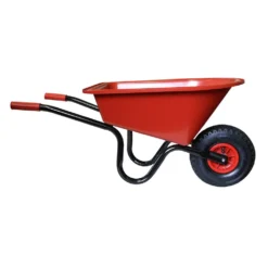 Kinderkruiwagen Blauw Met Luchtband Kruiwagen. -Goedkope Tuin Spellen Winkel kinderkruiwagen rood met luchtband speelactief.nl 1 4