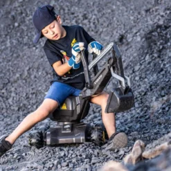 Minigraver RollyDigger Volvo EW160 Op 4 Wielen -Goedkope Tuin Spellen Winkel minigraver rollydigger volvo EW160 rollytoys 421152 2