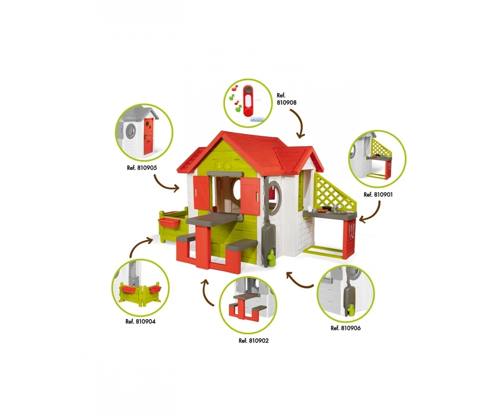 Smoby My Neo Playhouse Speelhuis 4 Smoby My Neo Playhouse Speelhuis - Afbeelding 4