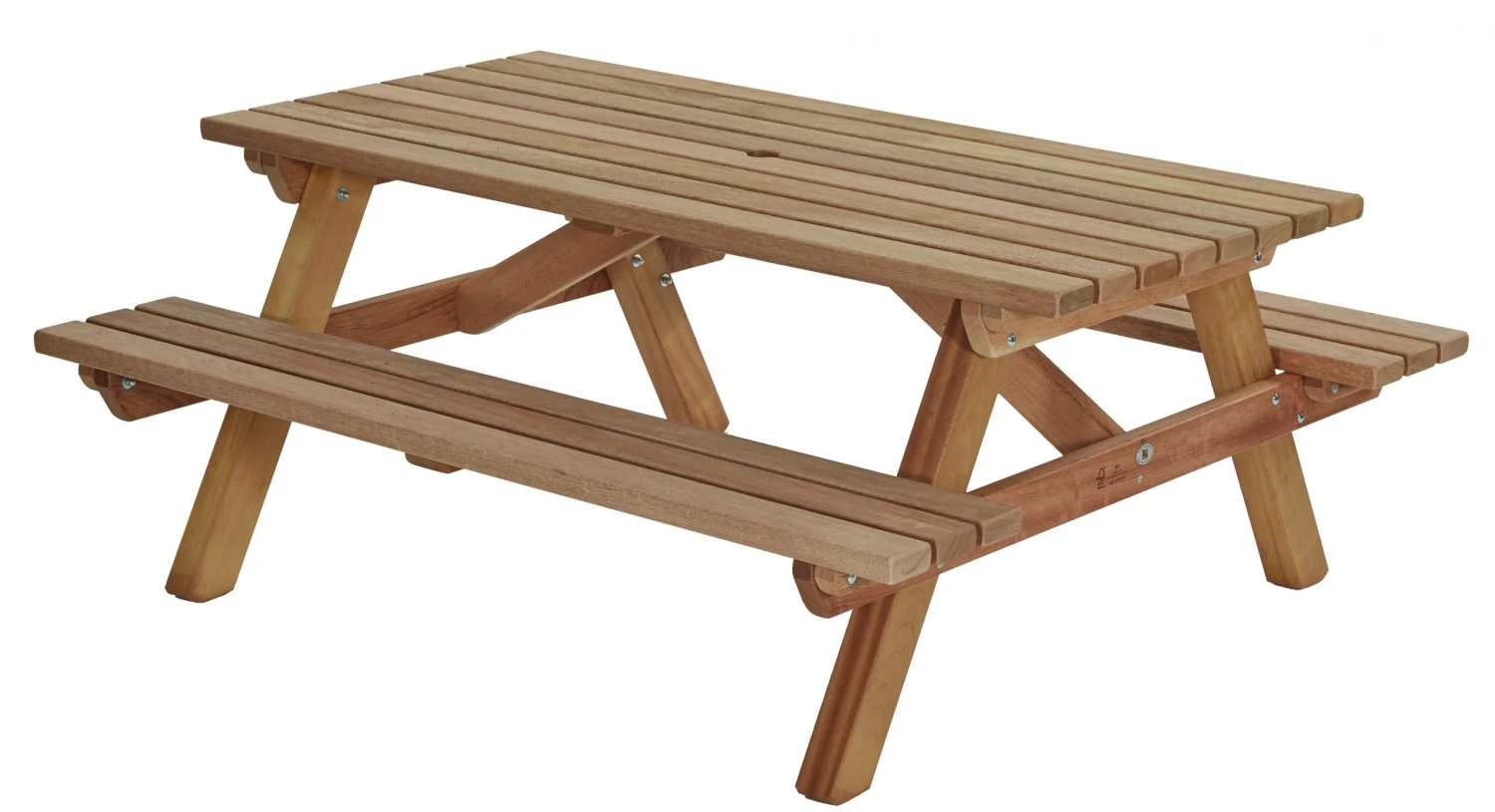 Picknicktafel Hardhout 0436 Talen 180 X 160 Cm. 2 Picknicktafel Hardhout 0436 Talen 180 X 160 Cm. - Afbeelding 2