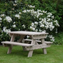 Kinder Picknicktafel Junior Talen 0411 90×90 Cm -Goedkope Tuin Spellen Winkel picknicktafel junior talen 411 1