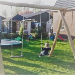 Robinia Houten Schommel Particulier 4 Haken 5 Robinia Houten Schommel Particulier 4 Haken -Goedkope Tuin Spellen Winkel robinia schommel privaat gebruik