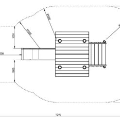 Robinia Toren Platformhoogte 125 Cm -Goedkope Tuin Spellen Winkel robinia speeltoren met rvs glijbaan 100 125 openbaar.jpg 3