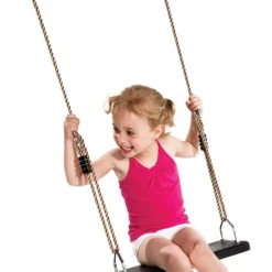 Rubber Schommelzitje Met Metalen Inleg En PP-touwenset -Goedkope Tuin Spellen Winkel rubber schommelzitje pp