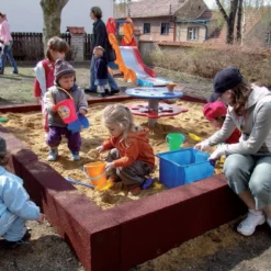 Rubber Zandbak Zandbakbiels 100x30x15 Cm.