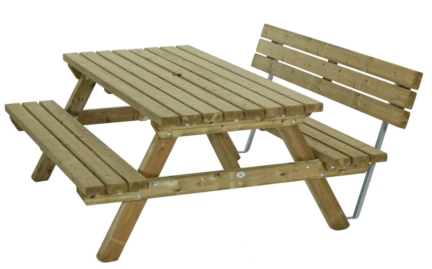 Rugleuning Voor Picknicktafel 150 Cm. Talen 04071 2 Rugleuning Voor Picknicktafel 150 Cm. Talen 04071 - Afbeelding 2