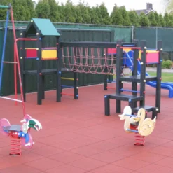 Safe & Soft Rubber Speelplaatstegels 100 X 100 Cm.