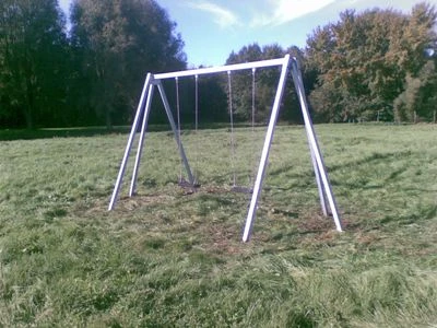 Metalen Schommel Professioneel Uitv : Gegalvaniseerd Met Poedercoating 1 Metalen Schommel Professioneel Uitv : Gegalvaniseerd Met Poedercoating