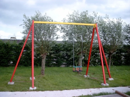 Schommel Staal Gepoedercoat Openbaar 2 Schommel Staal Gepoedercoat Openbaar - Afbeelding 2