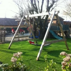 Houten Schommel Vario 4 Haken 262cm Hoog 5 Houten Schommel Vario 4 Haken 262cm Hoog -Goedkope Tuin Spellen Winkel schommel vario 4 haken 2