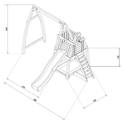 Swingset Sam -Goedkope Tuin Spellen Winkel schommel axi swingset sam 5