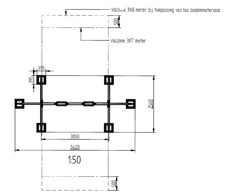 Metalen Schommel Professioneel Uitv : Gegalvaniseerd Met Poedercoating 5 Metalen Schommel Professioneel Uitv : Gegalvaniseerd Met Poedercoating - Afbeelding 5