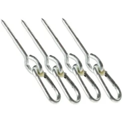 Schommelhaak Karabijn Indraaihaak Houtdraadbout 10 X 140 -Goedkope Tuin Spellen Winkel schommelhaak indraai houtdraad M12 speelactief.nl 1