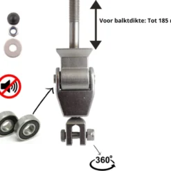 Schommelhaak Dwars-door RVS 316 Openbaar Gebruik -Goedkope Tuin Spellen Winkel schommelhaakrvs openbaar gebruikM10x190mm