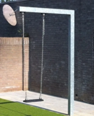 Schommelpaal Robuust Gegalvaniseerd Staal 143cm Breed 2 Schommelpaal Robuust Gegalvaniseerd Staal 143cm Breed - Afbeelding 2