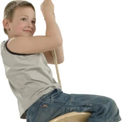 Houten Schotelschommel (PH-touwenset) -Goedkope Tuin Spellen Winkel schotelschommel hout ph scaled 1