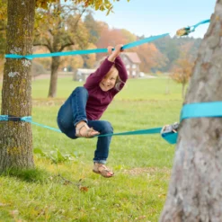 Slackers Slackline Set Classic Incl. Oefenlijn 5 Slackers Slackline Set Classic Incl. Oefenlijn -Goedkope Tuin Spellen Winkel slackers slackline classic met oefenlijn