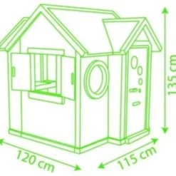 Smoby My Neo Playhouse Speelhuis 6 Smoby My Neo Playhouse Speelhuis -Goedkope Tuin Spellen Winkel smoby 800404 my neo playhouse 1 1