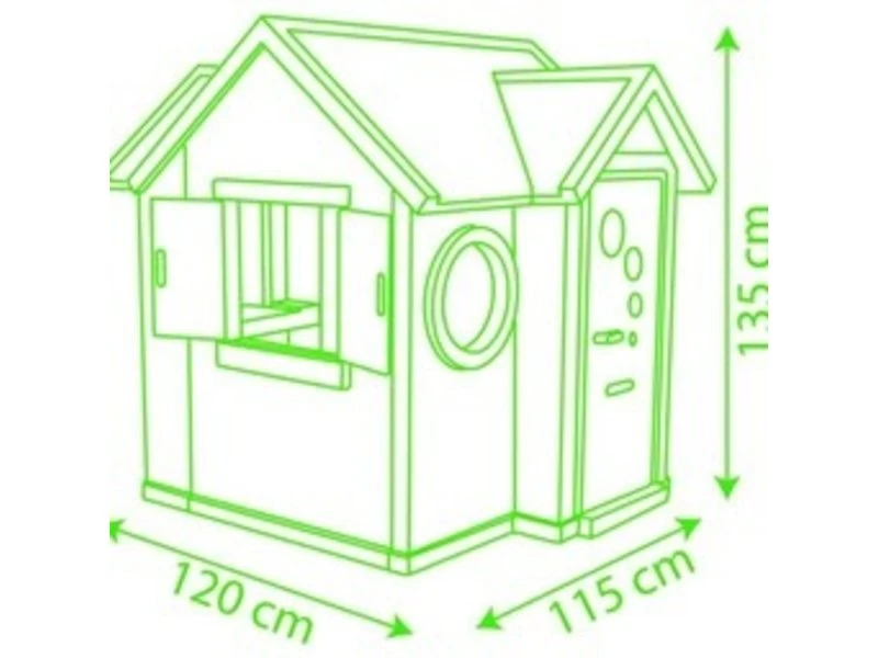 Smoby My Neo Playhouse Speelhuis 3 Smoby My Neo Playhouse Speelhuis - Afbeelding 3