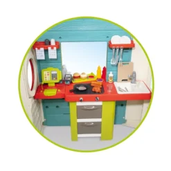 Smoby Chef House Kunststof Speelhuis -Goedkope Tuin Spellen Winkel smoby 810403 chef house 3