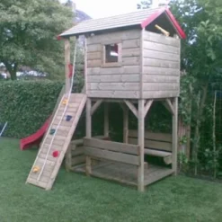Houten Speeltoren Cathy Speelhuis -Goedkope Tuin Spellen Winkel speelburcht cathy 1 1